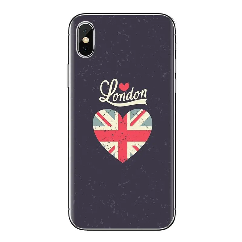 Transparent Clear TPU Case england uk flag For Samsung Galaxy S2 S3 S4 S5 MINI S6 S7 edge S8 S9 Plus Note 2 3 4 5 8 Coque Fundas |