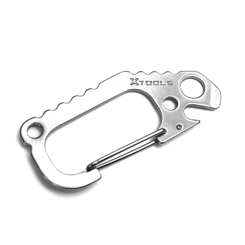 

Rappelling Carabiner Mountaineering Rock Climbing Stainless Steel D Ring Buckle Snap Outdoor