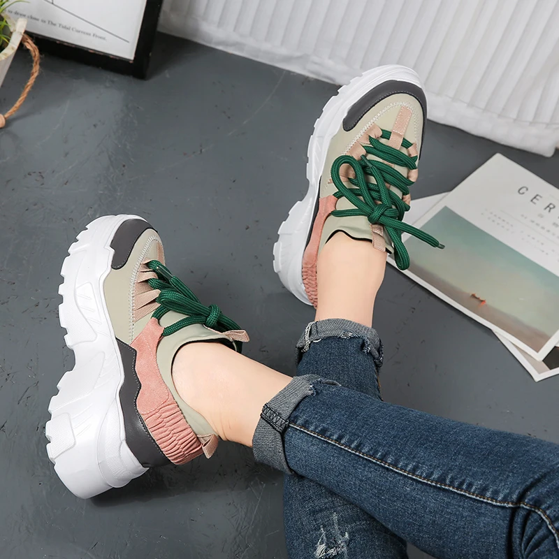 2019 г. новая женская обувь повседневная женские удобные кроссовки на платформе
