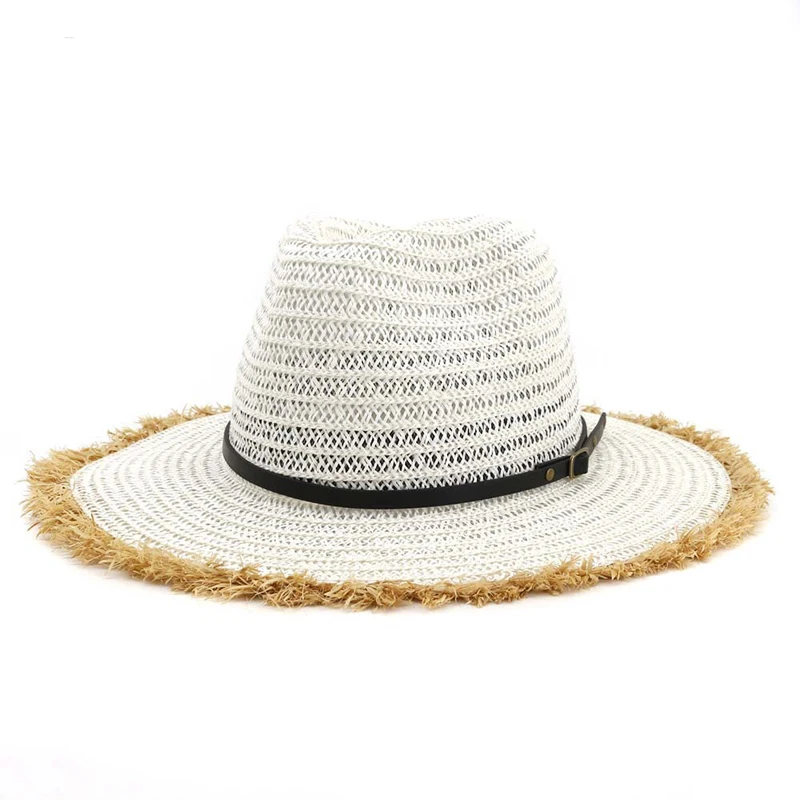 Летняя бумажная соломенная Кепка в британском стиле джазовая шляпа Панама с