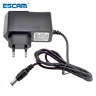 Штепсельная Вилка Европейскогоавстралийскогобританскогоамериканского стандарта, 12 В, 1 А, 5,5 мм x 2,1 мм, источник питания, адаптер переменного тока 100-240 В постоянного тока для камеры видеонаблюденияIP-камеры