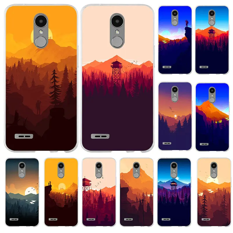 Мягкие чехлы для телефонов из ТПУ LG G2 G3 Mini G4 Stylus G5 G6 G7 ThinQ K4 K7 K8 K10 2017 2018 Firewatch горный