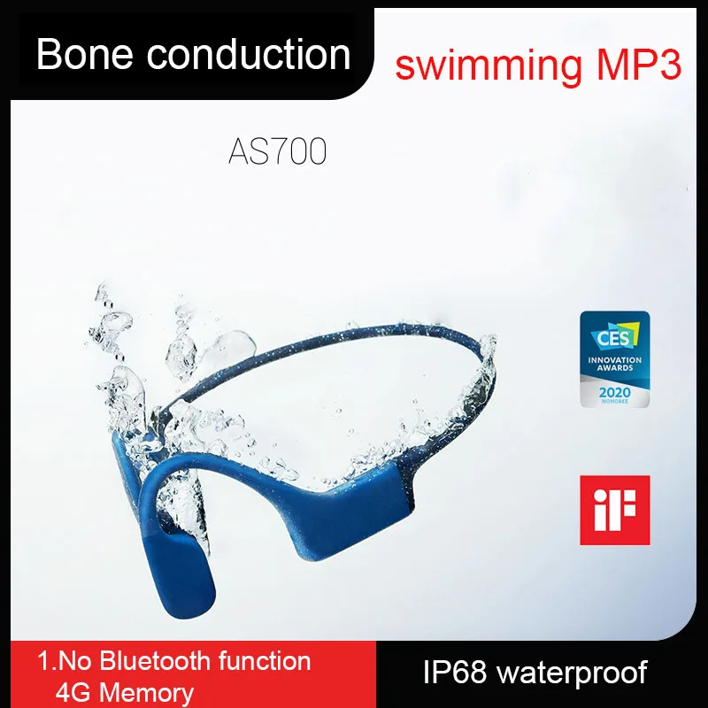 

AfterShokz AS700 bone conduction waterproof swimming earphones sports running wireless Xtrainerz