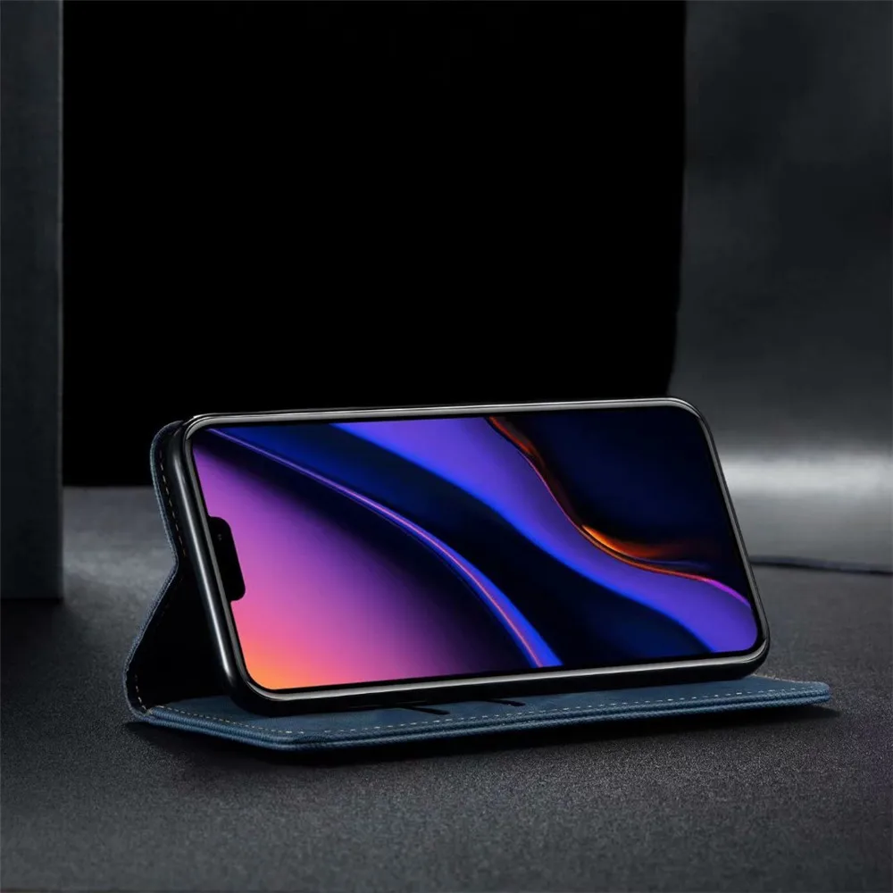 Кожаный чехол кошелек в стиле ретро для iPhone 11 Pro XR XS Max роскошный магнитный