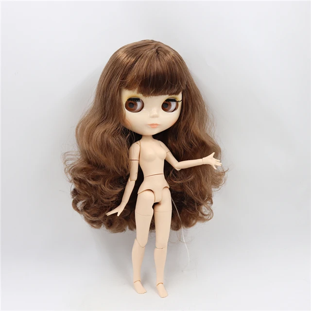 ICY factory шарнирная кукла blyth toy joint body белая кожа блестящее лицо 30 см 1/6 распродажа специальное предложение - Цвет: only nude doll