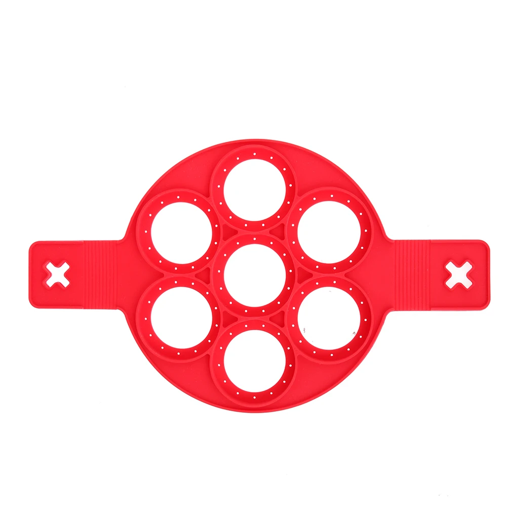 Силиконовая форма для блинов с 7 отверстиями Креативные кухонные формы жарки яиц