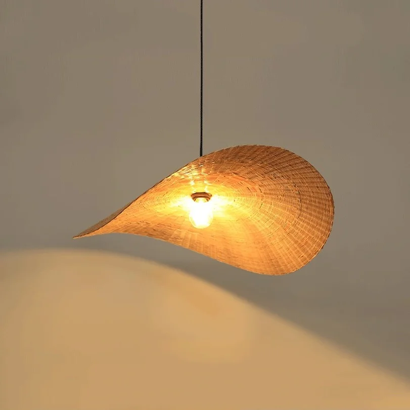 Подвесные светильники для чайной комнаты японские с изогнутой поверхностью