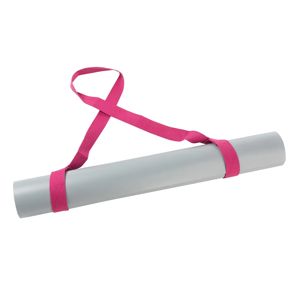 Ремень для йоги регулируемый спортивный эластичный пояс переноски занятий