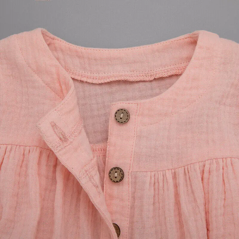 Коллекция 2019 года Брендовое хлопковое льняное платье принцессы для маленьких