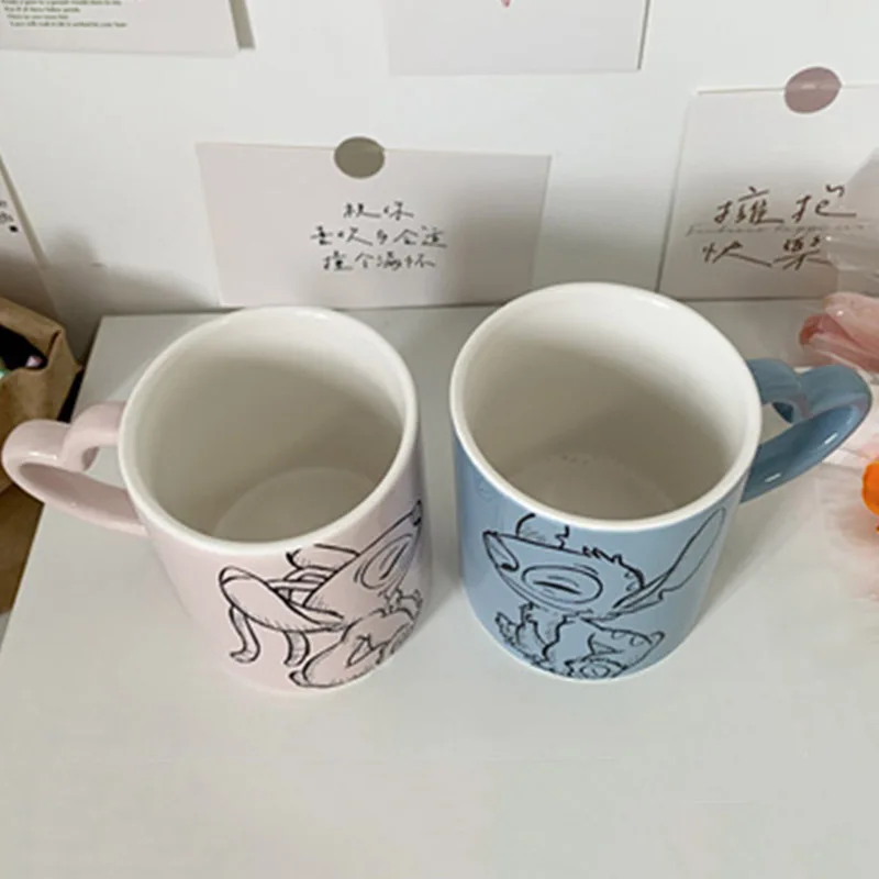 Новинка 350 мл специальная чашка в форме сердца мультяшная пара чашек с милым