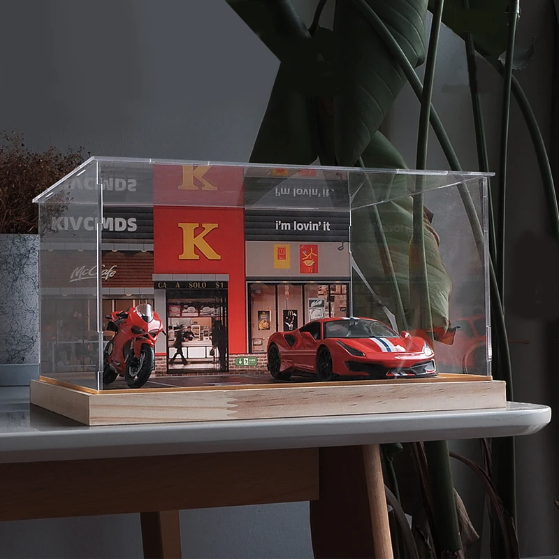 

1:24 Kivcmds, стоянки для ресторанов фаст-фуда, сборка детской