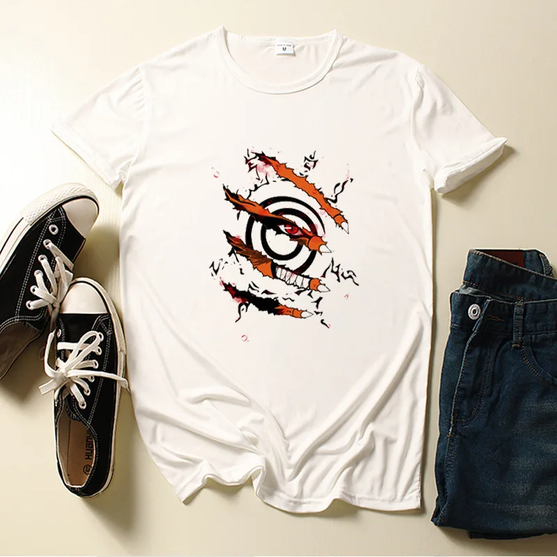 Футболка с коротким рукавом удзумаки Наруто из мультфильма аниме модная новая