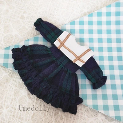1pcs dress 1 шт. милое зеленое платье для девочек OB11, аксессуары для кукол Molly - Цвет: 1pcs dress