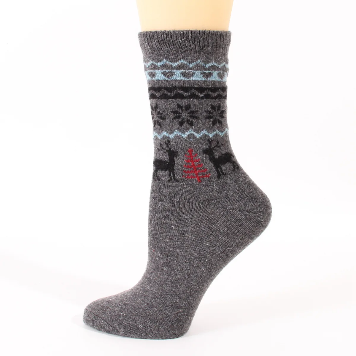 12 Pairs Winter Wool Socks for Women Warm Thick Hiking Boot Cozy Animal Elk Casual Work Soft Dress Socks for Cold Weather