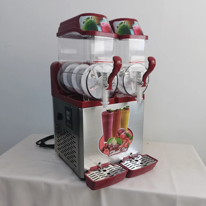 

Commercial Snow Melting Machine 1 Tank Ice Machine Slush Machine Cold Drink Maker Smoothies Granita Machine 12L