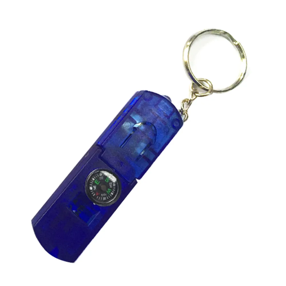 4 In 1 Multifunctional With Keychain Outdoor Whistle Led Flashlight Survival Kit Camping Lamp Convenient Emergency Mini Torch | Спорт и