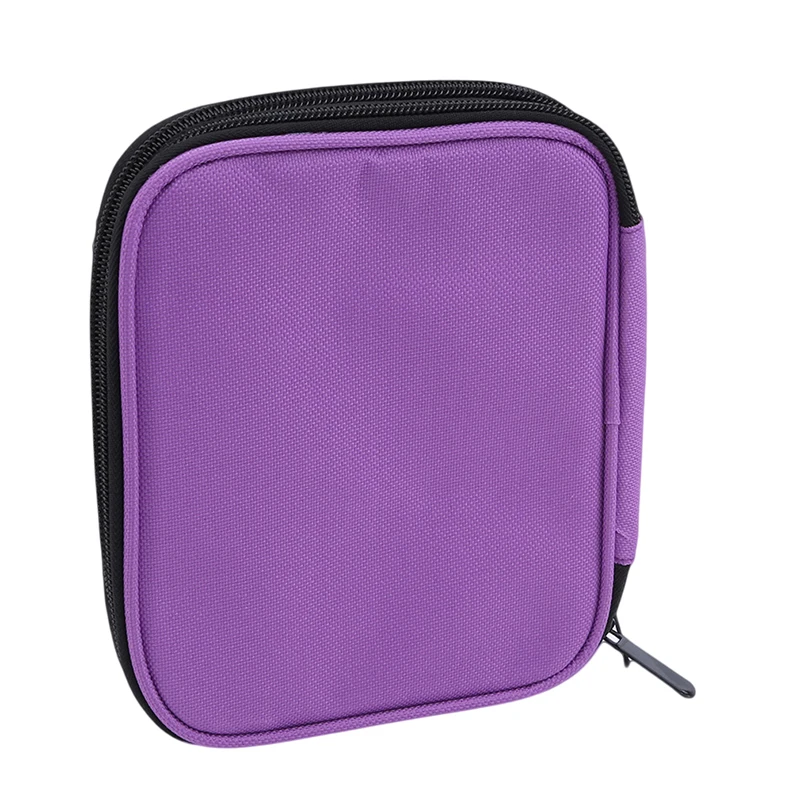 

Crochet Hook Case Organizer Zipper Bag With Web Pockets For Various Crochet Needles And Knitting Accessories Storage Tool