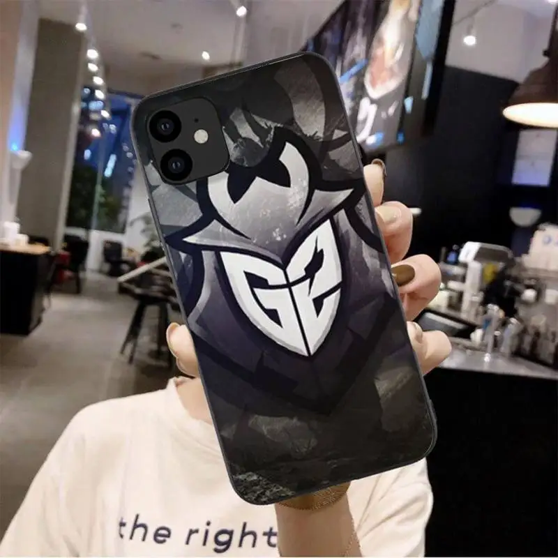 

LJHYDFCNB G2 Esports Club Phone Case For Iphone 6 6s 7 8 Plus XR X XS 11 12 Pro Mini Max