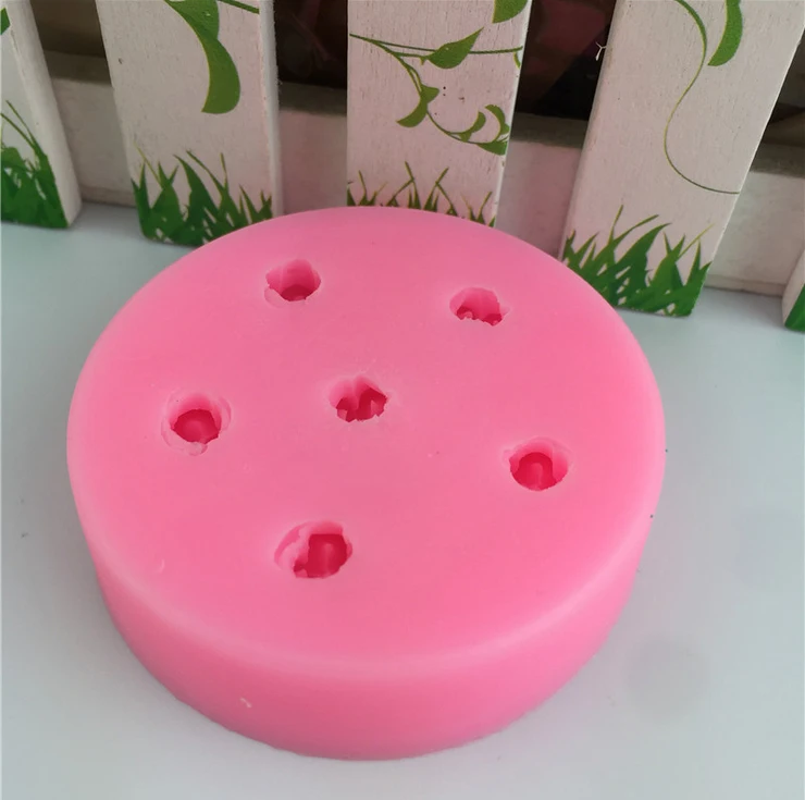 2020 Пищевая силиконовая форма для шести отверстий вишневый цвет ароматерапия
