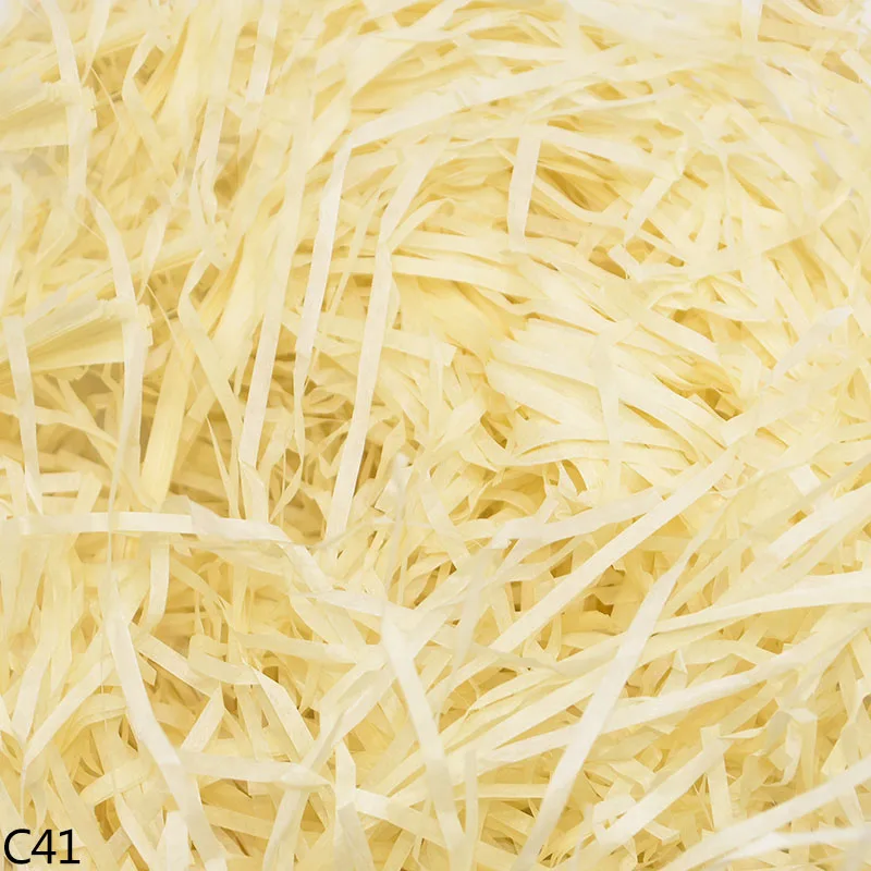 C41 50/100 г бумажная рафия измельченный DIY Подарочная коробка наполнение Crinkle бумага конфетти Свадебная подарочная коробка Заполненные украшения 8 - Цвет: C41