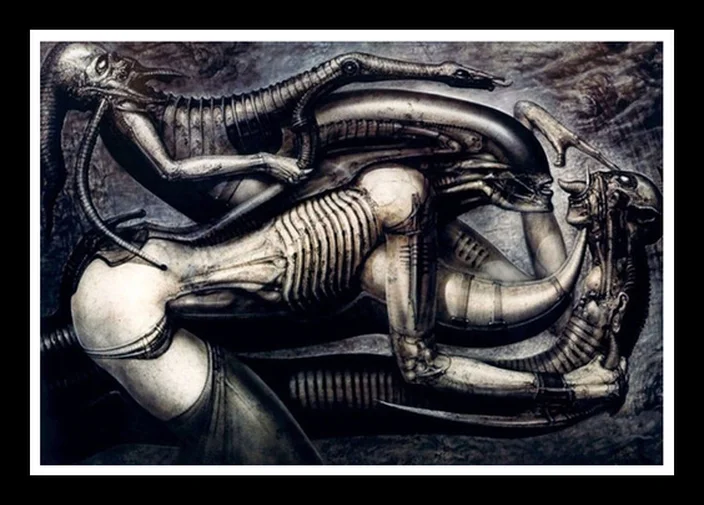 Идеальный постер JL и принты Hr Giger Li II инопланетянин ужас Искусство ретро живопись