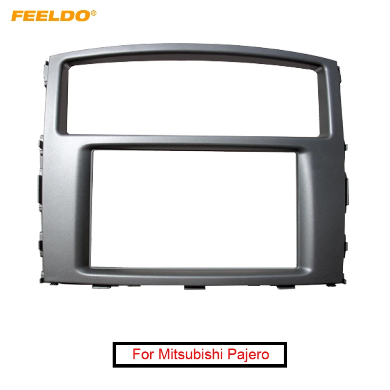 

Рамка FEELDO для автомобильной панели 2Din для Mitsubishi Pajero Shogun Montero 2007 + стерео DVD Радио приборная установка рамка для лица