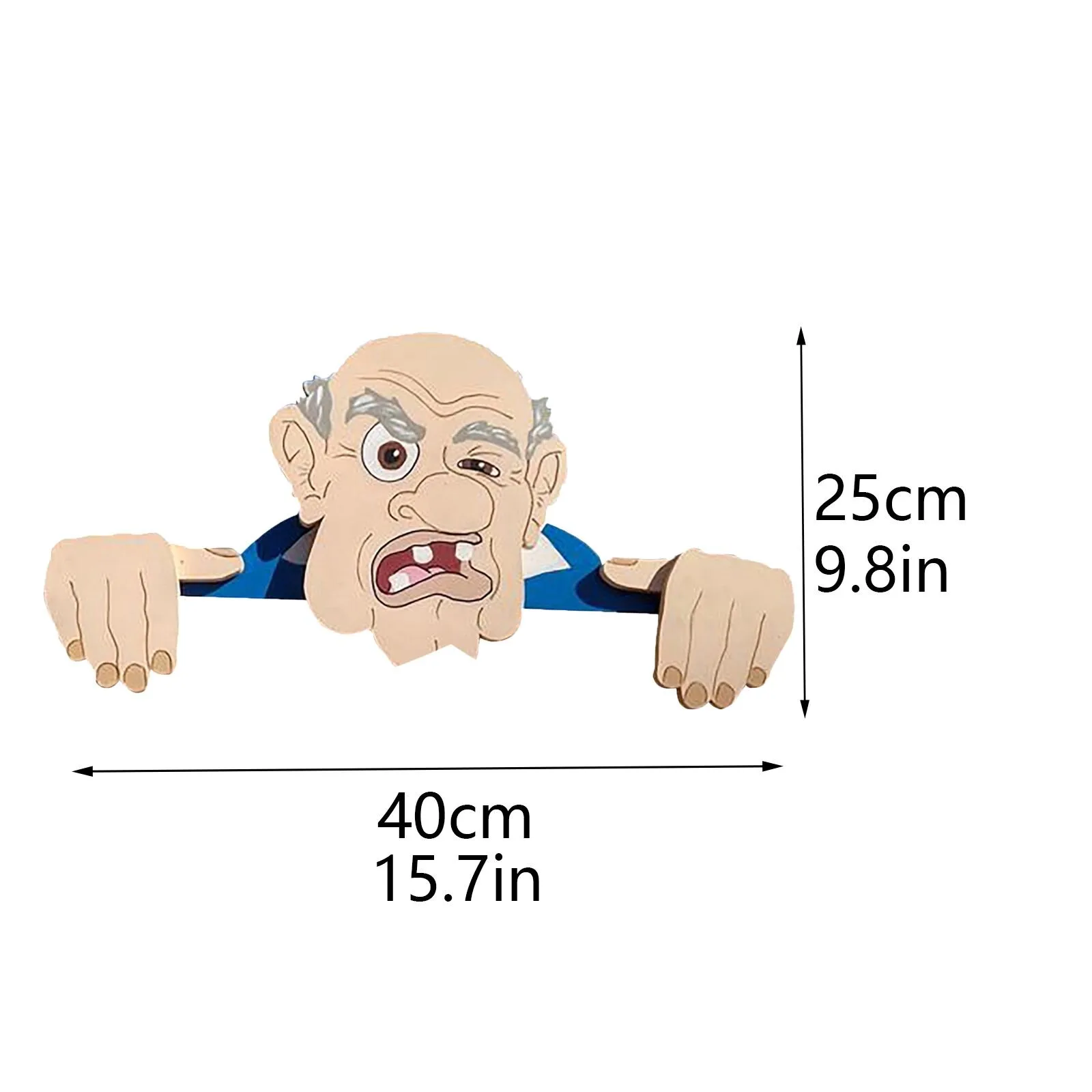 

Funny Fence Illustration Decoration Nosy Old Man And Lady Lifelike Peeking Old Man And Lady Garden Fence Courtyard Fence Decor