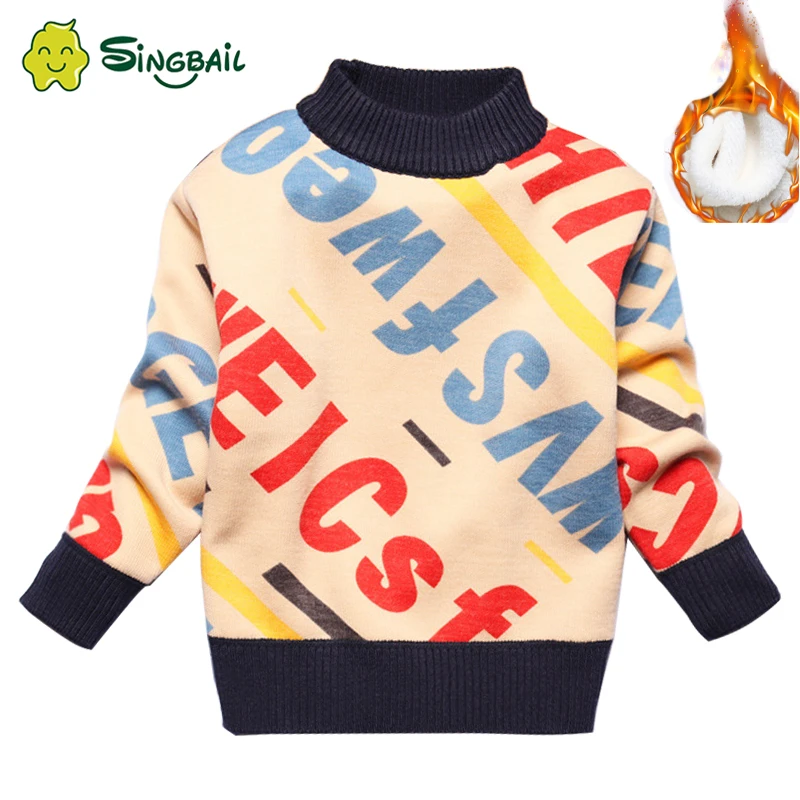 Свитера для мальчиков Детская одежда Зимние вязаные пуловеры детей Кардиган