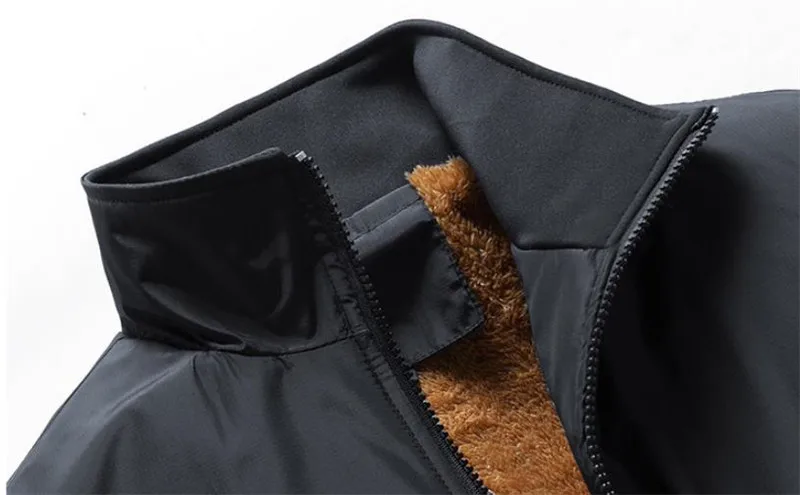 

Winter plus velvet thick men's jacket coat explosions baseball uniform large size collar flight suit Jacket coat