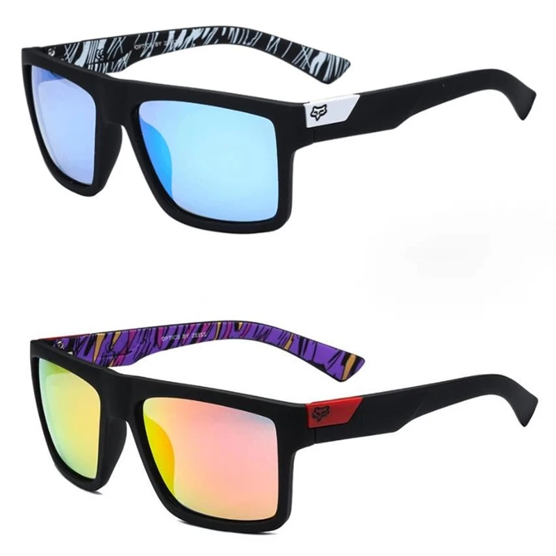 Солнцезащитные очки Квадратные унисекс классические большие с цветными линзами