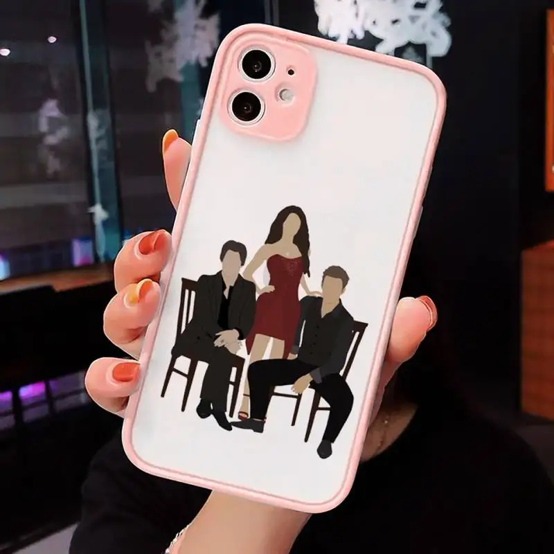 

The Vampire Diaries Phone Case Matte Transparent for iPhone 7 8 11 12 s mini pro X XS XR MAX Plus cover funda