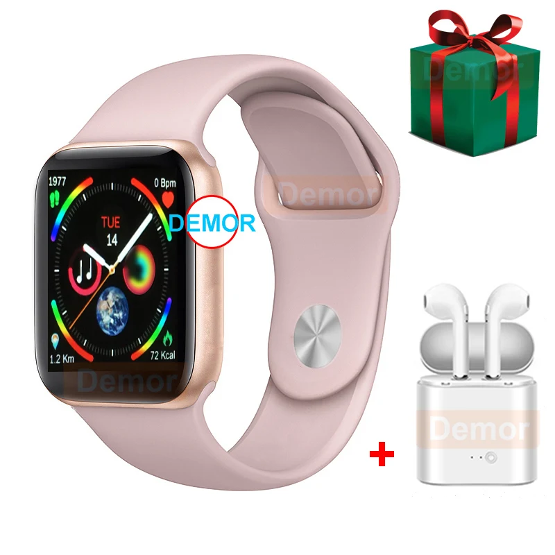 DEMOR IWO 9 Смарт-часы gps серии 4 44 мм монитор сердечного ритма Smartwatch для Xiaomi iPhone huawei Android телефон гарнитура подарок