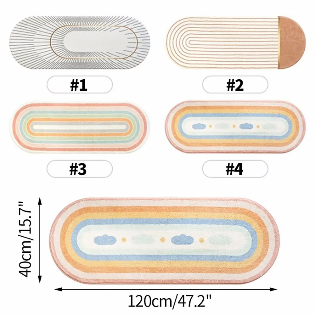 Овальный прикроватный коврик для длинных ног пушистый супер мягкий из овечьей