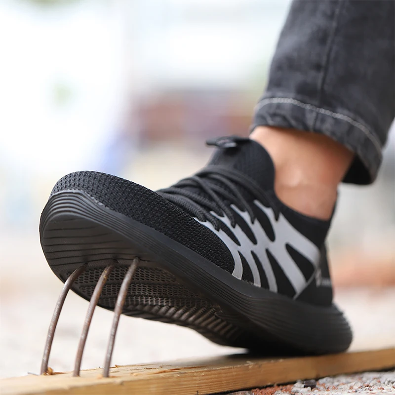 MWSC мужские безопасность рабочие ботинки обувь против разбивания стальной носок