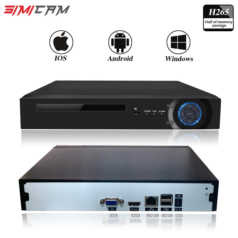 NVR 8 каналов 16 каналов видео рекордер CCTV рекордер для ONVIF Wifi камера ip Сетевая камера H.264/H.265 Поддержка приложения Xmeyes