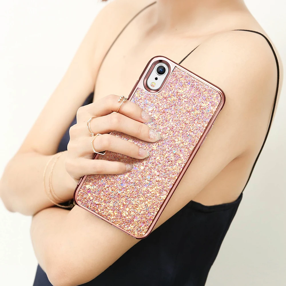 Блестящий жесткий чехол ESR для iPhone X/Xs/Xr/Xs Max блестящий твердая задняя крышка из