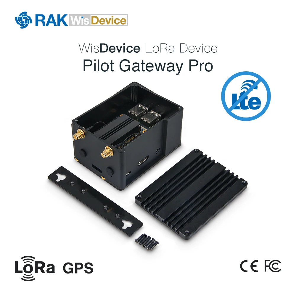 LoRa Pilot Gateway Pro с Raspberry Pi 3B + модуль концентратора GPS теплоотвод антенна поддержкой 4G