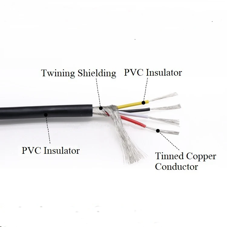 Экранированный провод 28AWG UL2547 2 3 4 5 6 7 8 ядер изолированный канальный усилитель из