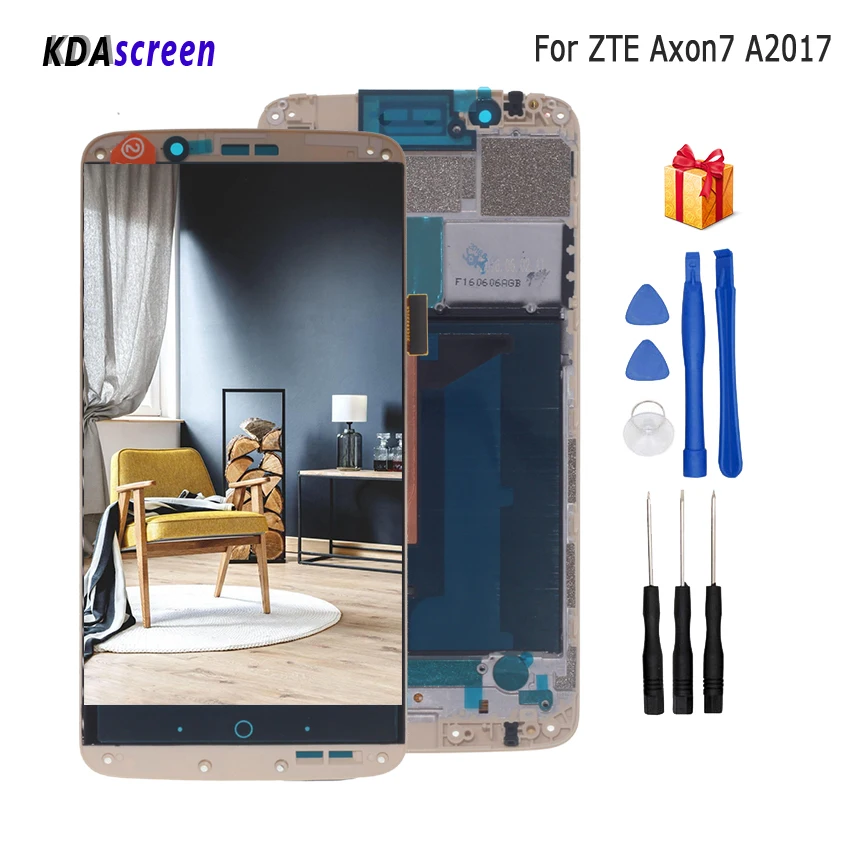 Оригинальный ЖК-дисплей для ZTE Axon 7 A2017 A2017U A2017G сенсорный экран дигитайзер Axon7