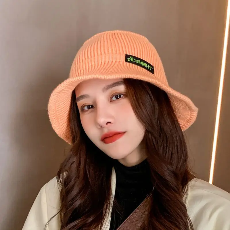 

New Fashion Fisherman Hat Female Autumn And Winter Literary Retro Sweet Lovely Knitting Fisherman Cap