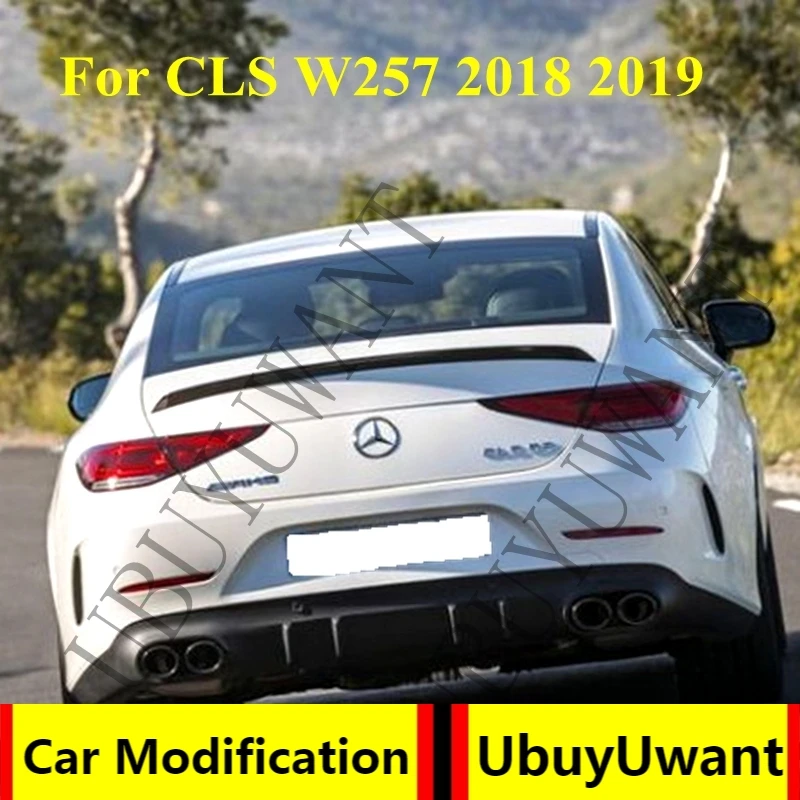 Высококачественный задний спойлер для багажника из углеродного волокна Mercedes-benz