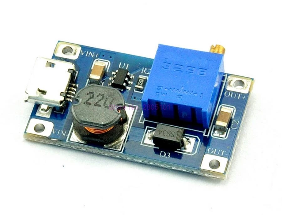 

2000pcs DC-DC 2V-24V to 5/9/12/28V Boost Step-Up Power Module Micro USB Input 2A Voltage Converter