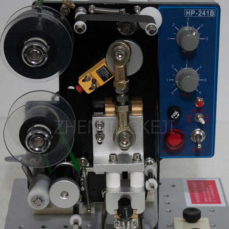 

Electric Ribbon Coding Machine Equipment 220V / 200W Automatic Thermal Transfer Food Industry Production Date Packaging Tools