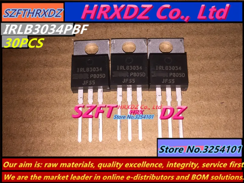 

SZFTHRXDZ 100% new original 30pcs IRLB3034PBF IRLB3034 40V 195A TO-220
