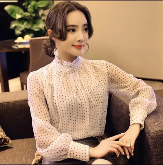 Элегантная шифоновая рубашка 2019 весеннее Новое кимоно для женщин blusa
