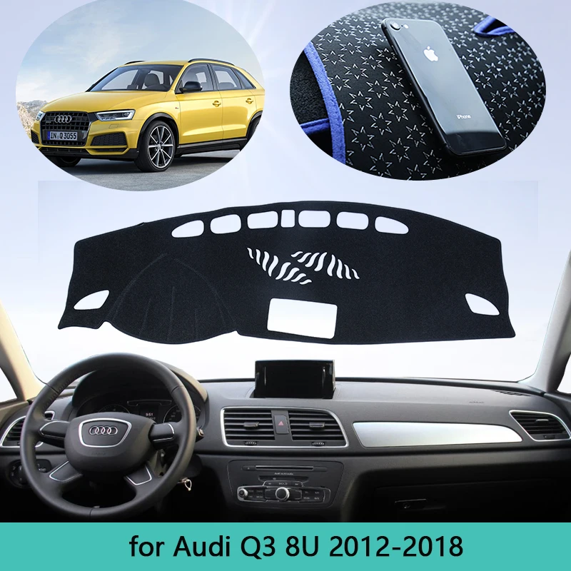 

Car Dashboard Carpet Cover For Audi Q3 8U 2012~2018 Dash Mat Cape Anti-dirty Sun Shade Dashmat Automotive interior 2013 2014