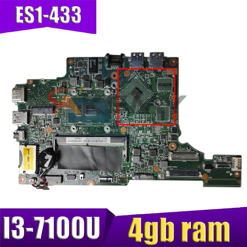 

Для EJ4DA REV основной платы: 2,0 nbglr11004 nb. glr11.004 I3-7100U 4 Гб оперативной памяти материнская плата для ноутбука ACER aspire ES1-433 ES1-433G материнская плата