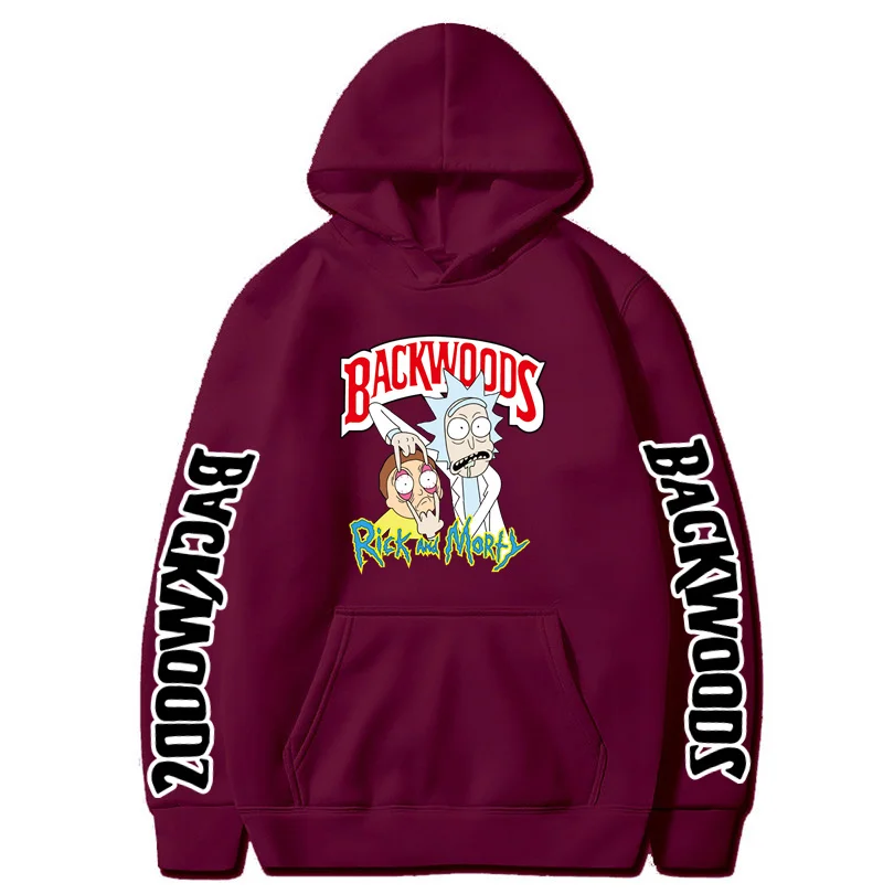 

Autumn Winter 2022 New Hip Hop Funny Anime Backwoods Print Casual Men Women Hoodies Sweatshirts Plus Fleece Sportswear S-3XL