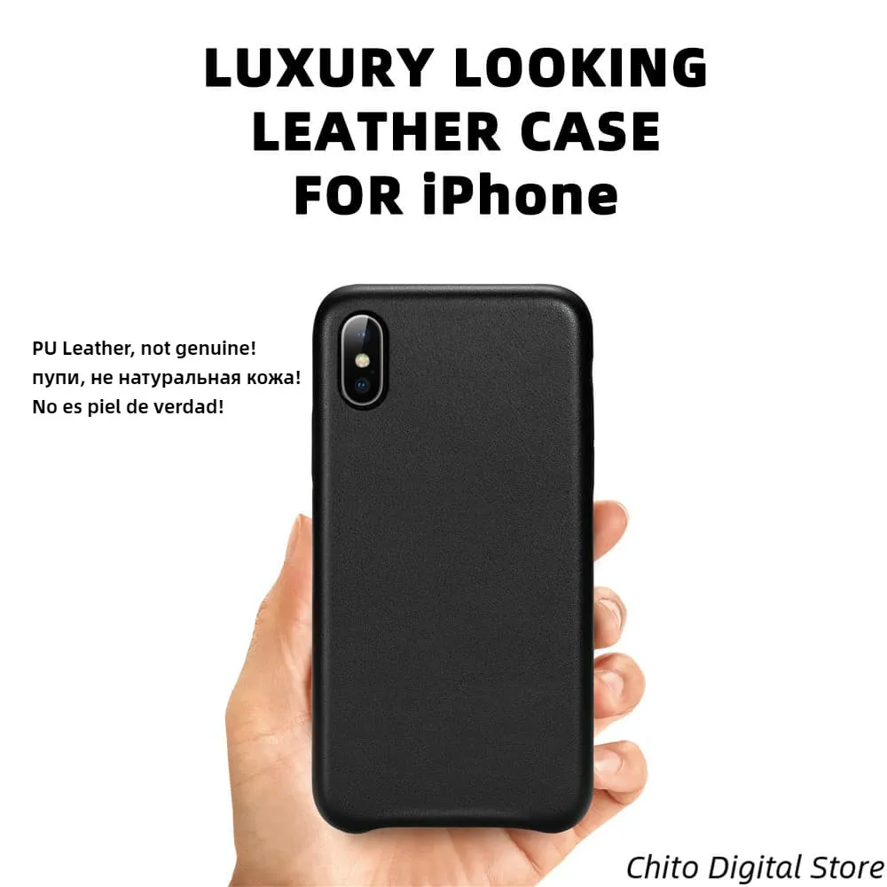 Для Iphone 11 Pro Max Se 2020 2 кожаный чехол Оригинальный Роскошный PU не из натуральной кожи