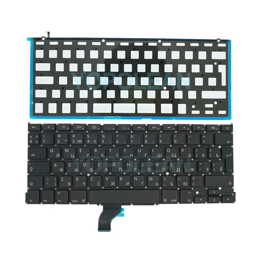 Русская клавиатура с подсветкой для Macbook Pro Retina 13 дюймов A1502 2013 2015 лет|Клавиатуры